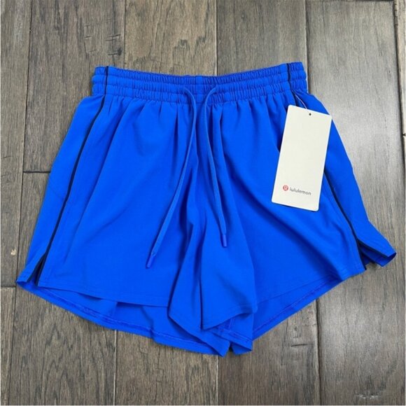 Lululemon NWT Lightweight High-Rise Relaxed Short 3" *Long Liner Cerulean Blue - Picture 6 of 13